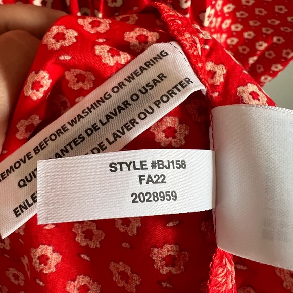 CREWCUTS cotton poplin puff-sleeve dress size 8 NWOT - Picture 6 of 6